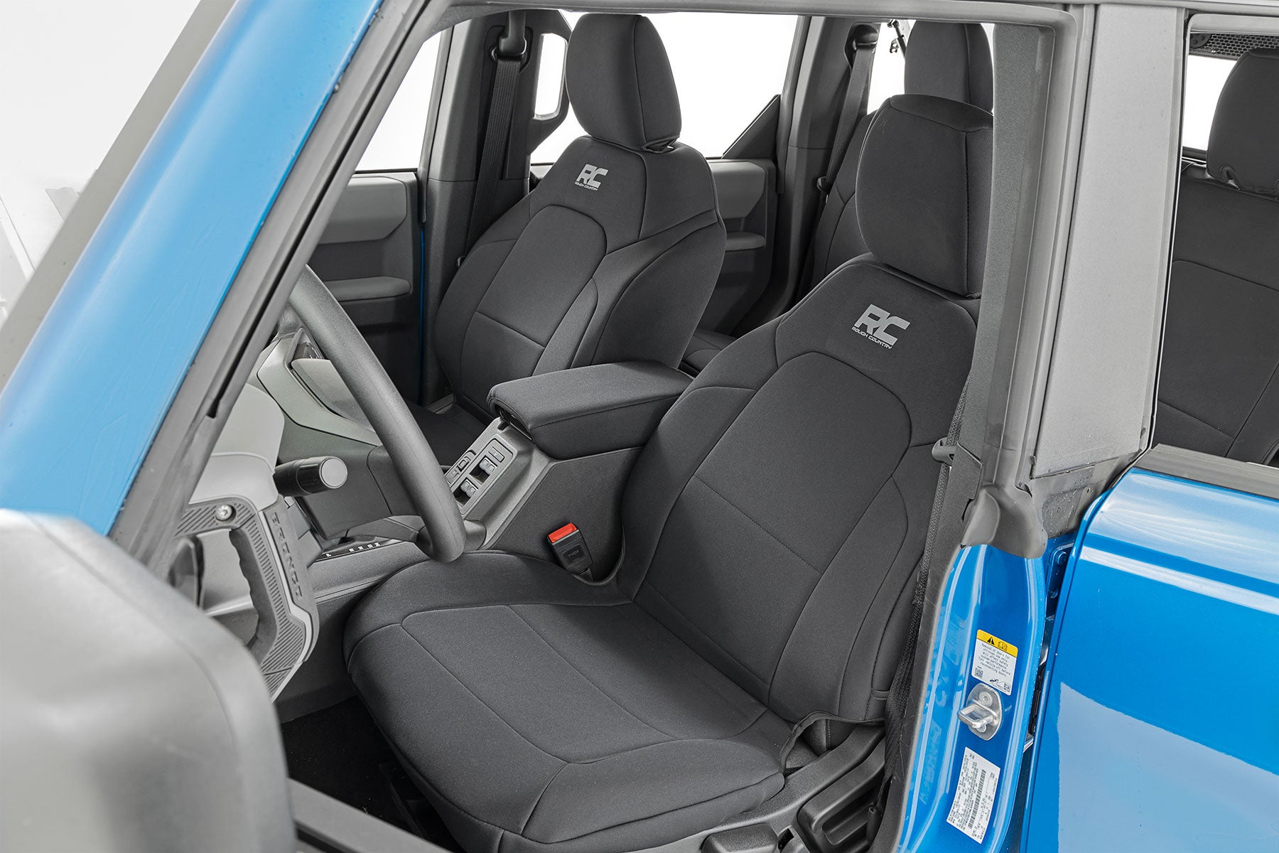 Rough Country Seat Covers | Bucket Seats | FR & RR | Ford Bronco 4WD (2021-2023)