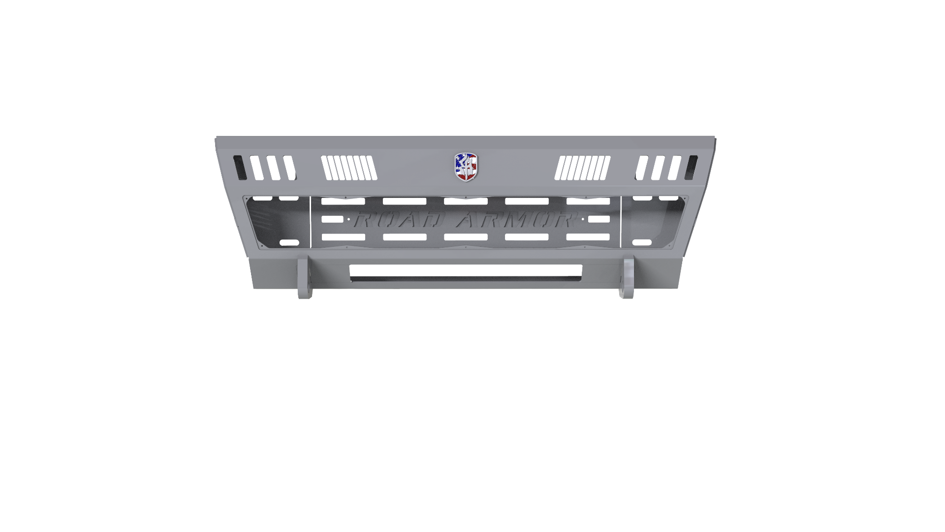2017-2021 Ford F-250 Identity Front Bumper Full Kit Center Section Smooth|Standard End Pods|Light Pod X2 Cube|Accent Lights|Ring - Raw Steel