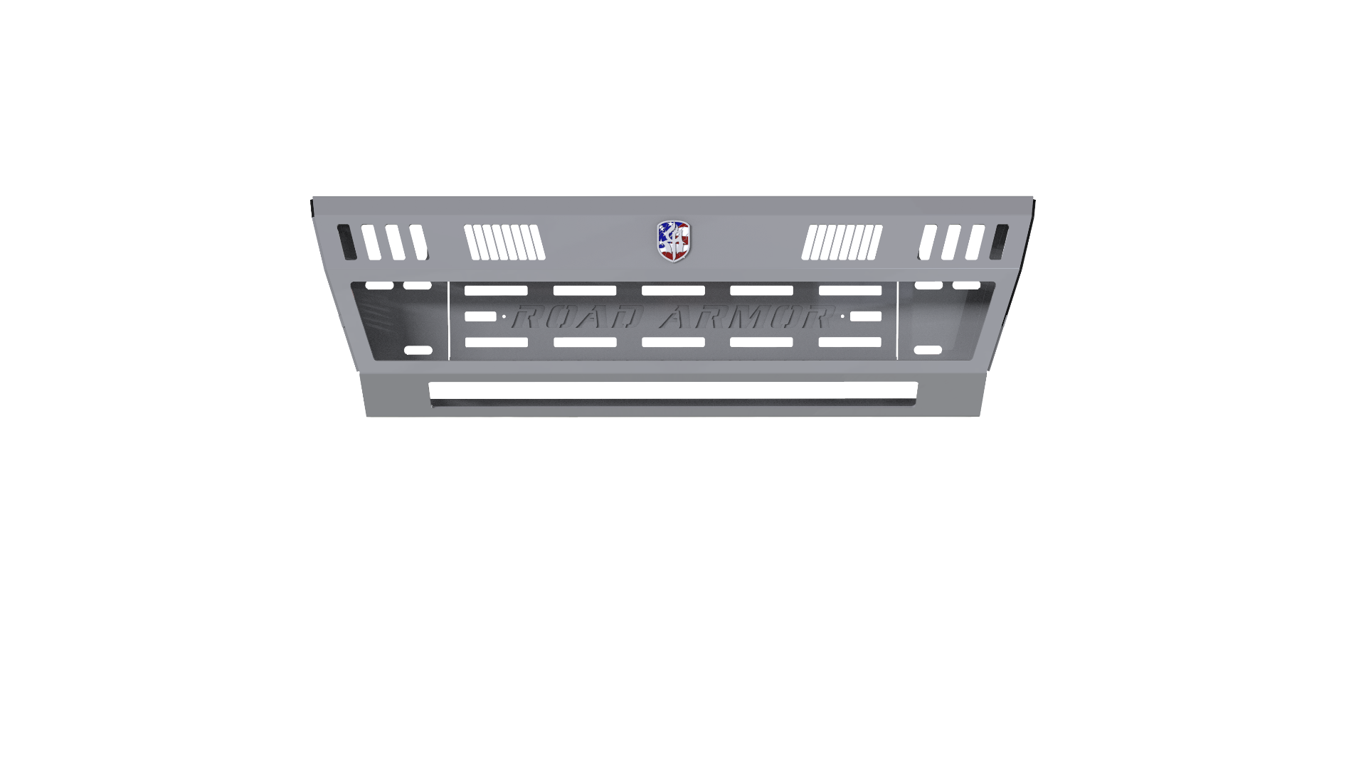 2017-2021 Ford F-250 Identity Front Bumper Full Kit Center Section Smooth|Standard End Pods|Light Pod X2 Cube|Accent Lights|Ring - Raw Steel