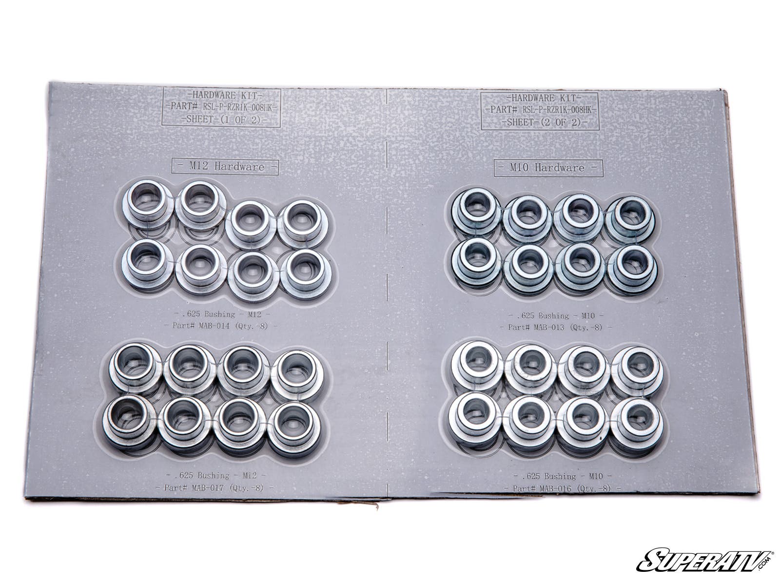 Bushing Kit for SuperATV Polaris RZR XP 1000 Billet Aluminum Radius Arms - Offroad Armor