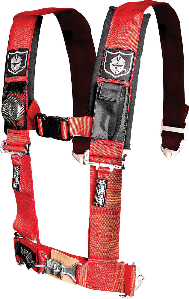 Pro Armor 5Pt Harness 3" Pads Red