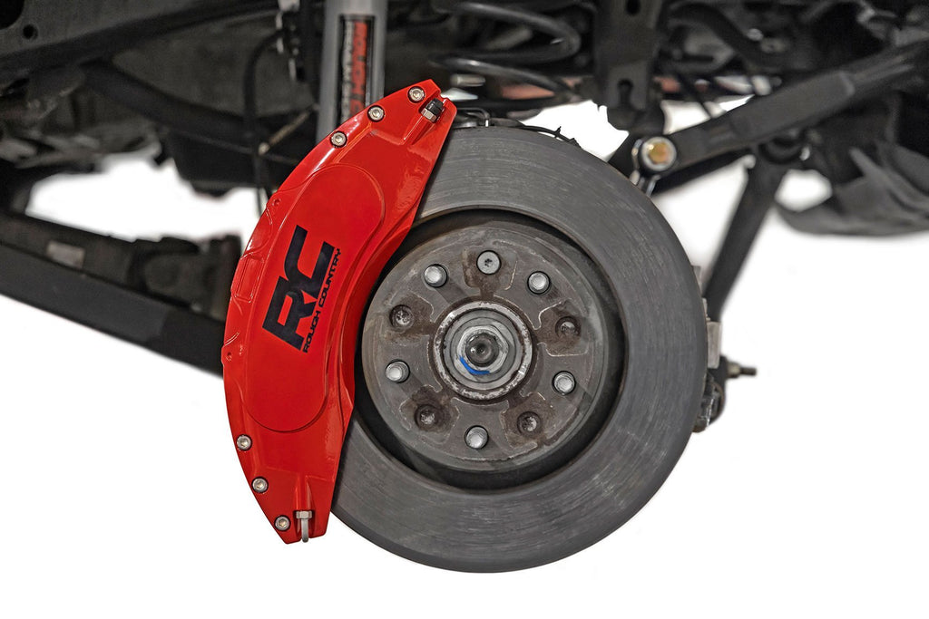 Rough Country Caliper Cover | Red | Jeep Gladiator JT/Wrangler 4XE/Wrangler JL (18-23)