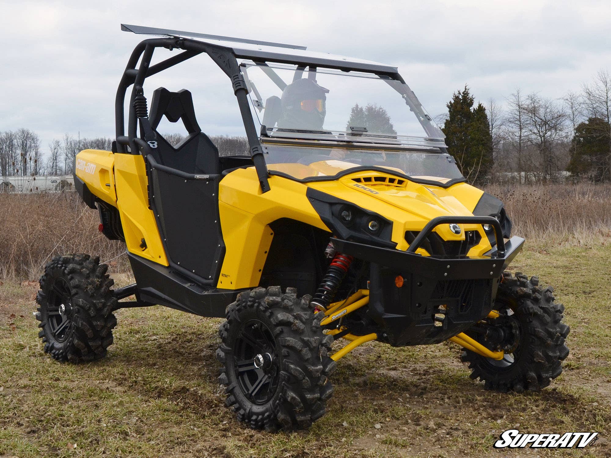 Can-Am Commander Flip Windshield