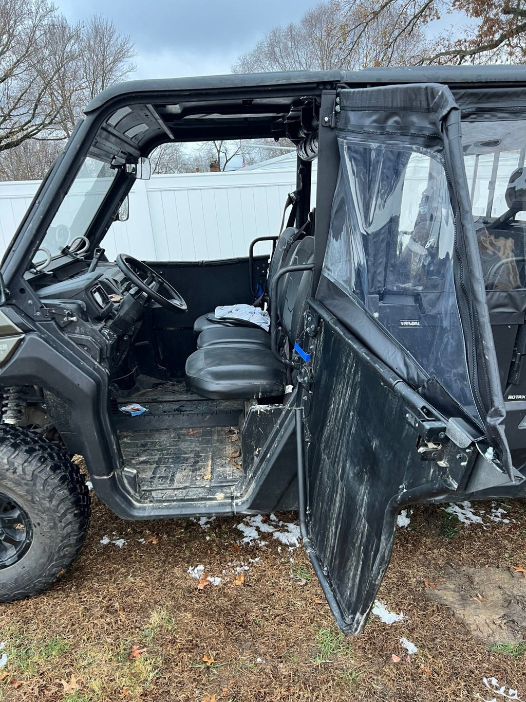 Can - Am Defender Framed Upper Soft Doors For OEM Lower Half Doors - Offroad Armor