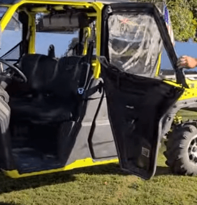 Can - Am Defender Max Framed Upper Soft Doors For OEM Half Doors - Offroad Armor