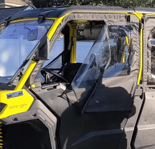 Can - Am Defender Max Framed Upper Soft Doors For OEM Half Doors - Offroad Armor