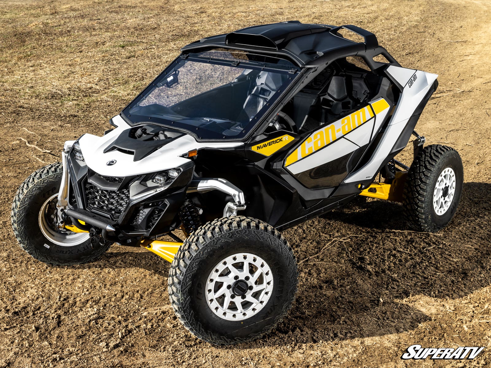 Can - Am Maverick R MaxDrive Power Flip Windshield - Offroad Armor