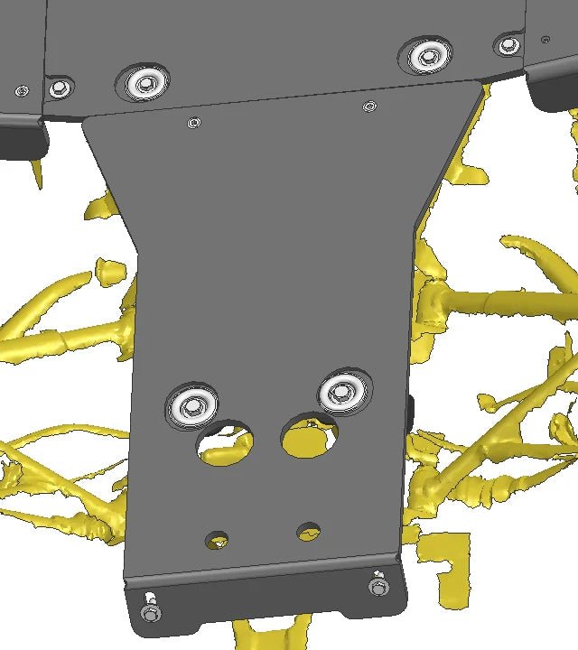 CF Moto C Force 400 / 500 GEN2 Plastic Central Skid Plate - Offroad Armor