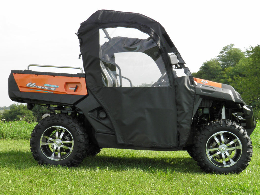 Cf Moto Uforce 500/800 Soft Doors And Rear Window Combo For An Existing Hard Windshield & Top - Offroad Armor