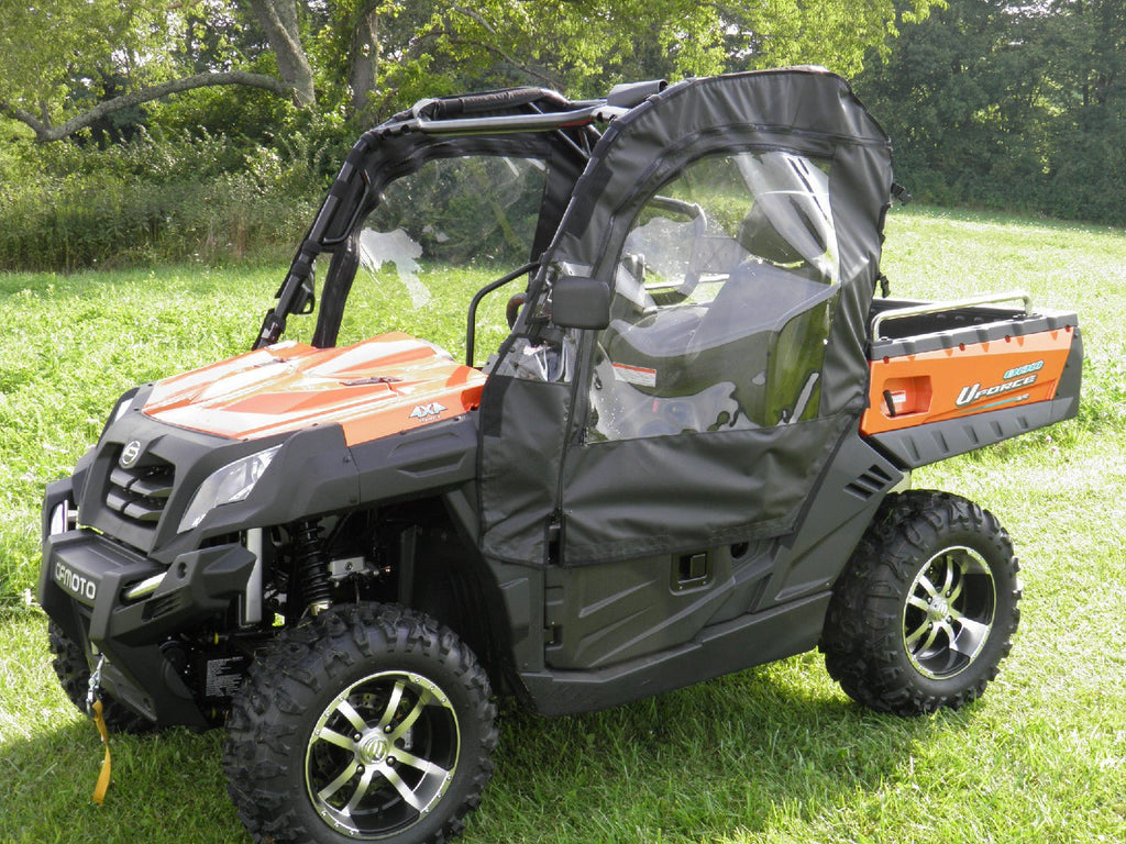 Cf Moto Uforce 500/800 Soft Doors And Rear Window Combo For An Existing Hard Windshield & Top - Offroad Armor