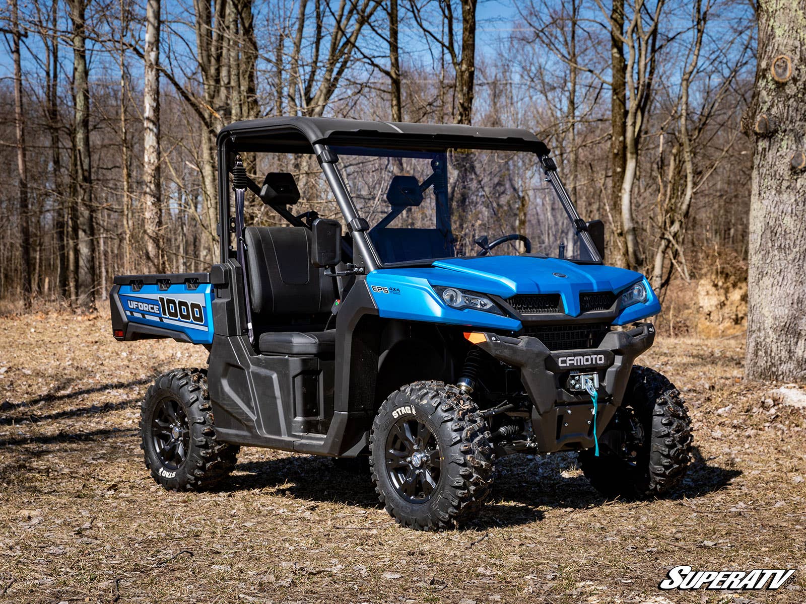 CFMOTO UForce 1000 Scratch Resistant Full Windshield - Offroad Armor