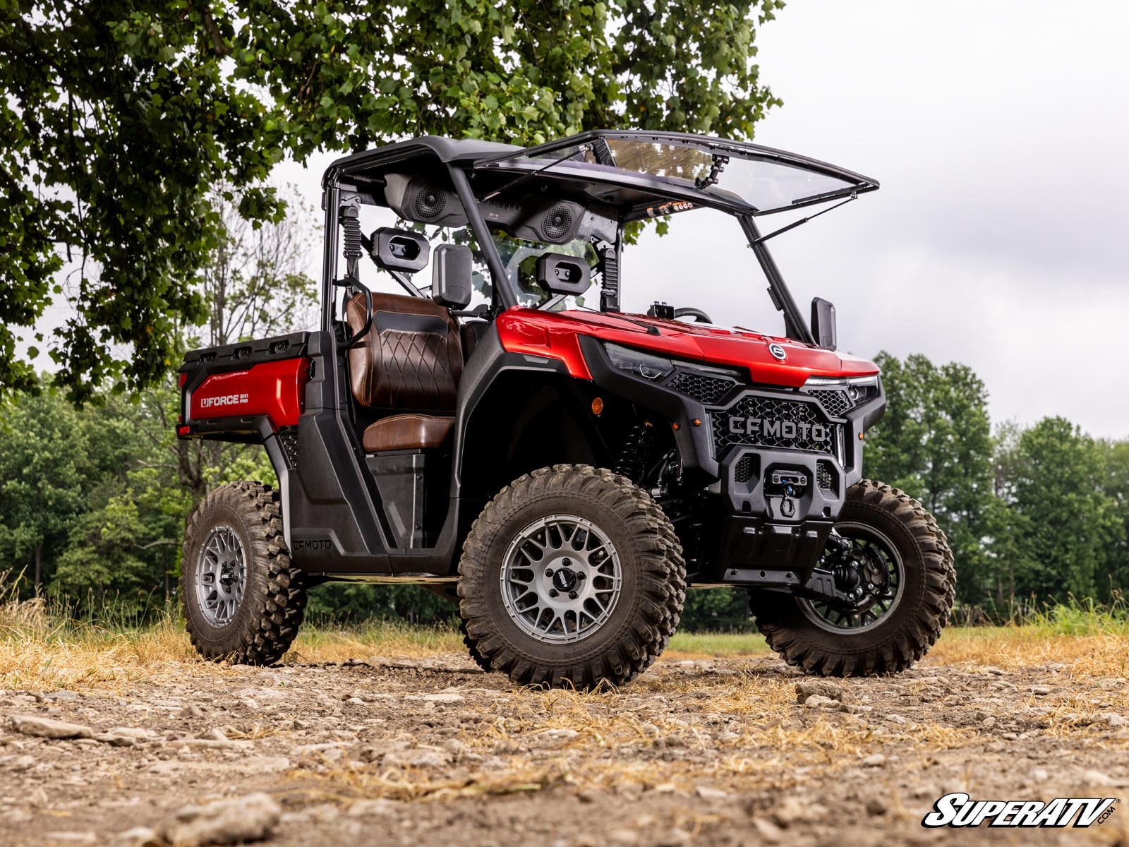 CFMOTO UForce U10 Pro Scratch - Resistant Flip Windshield - Offroad Armor