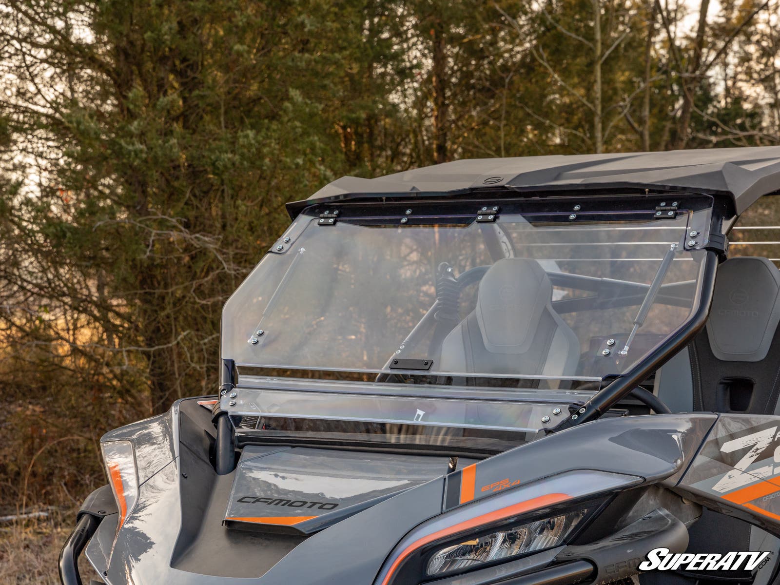 CFMOTO ZForce 950 Scratch Resistant Flip Windshield - Offroad Armor