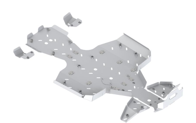 Skid plate full set (aluminium) CFORCE 850 (2024+) CFORCE 1000 (2024+) CFORCE 800 Touring CFORCE 1000 Touring