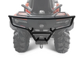A CF Moto C Force 800 / 800XC Rear bumper is prominently displayed in the foreground, mounted on the rear of an ATV with large rugged tires; the ATV itself is mostly faded out except for the clearly visible bumper.