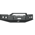A heavy-duty, texture black Stealth Front Winch Bumper for 2019-21 Chevy 1500, featuring angular edges, integrated recovery points, and cutouts for lights or winch (Warn Zeon 10S/Smittybilt Xrc), with ROAD ARMOR branding and circular logo.