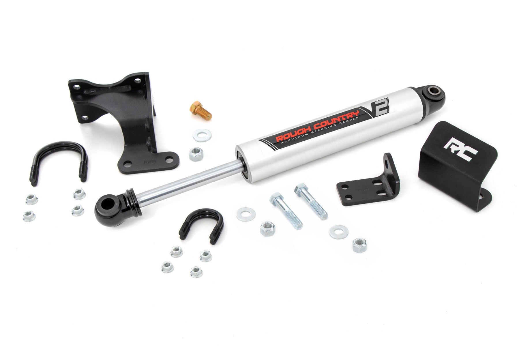 V2 Steering Stabilizer | Axle Bracket | 2-8 Inch Lift | Jeep Wrangler JK (07-18)