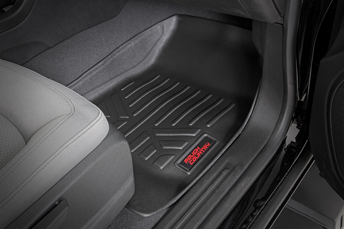 Rough Country Floor Mats | FR & RR | Crew | Chevy/GMC Canyon/Colorado (15-22)