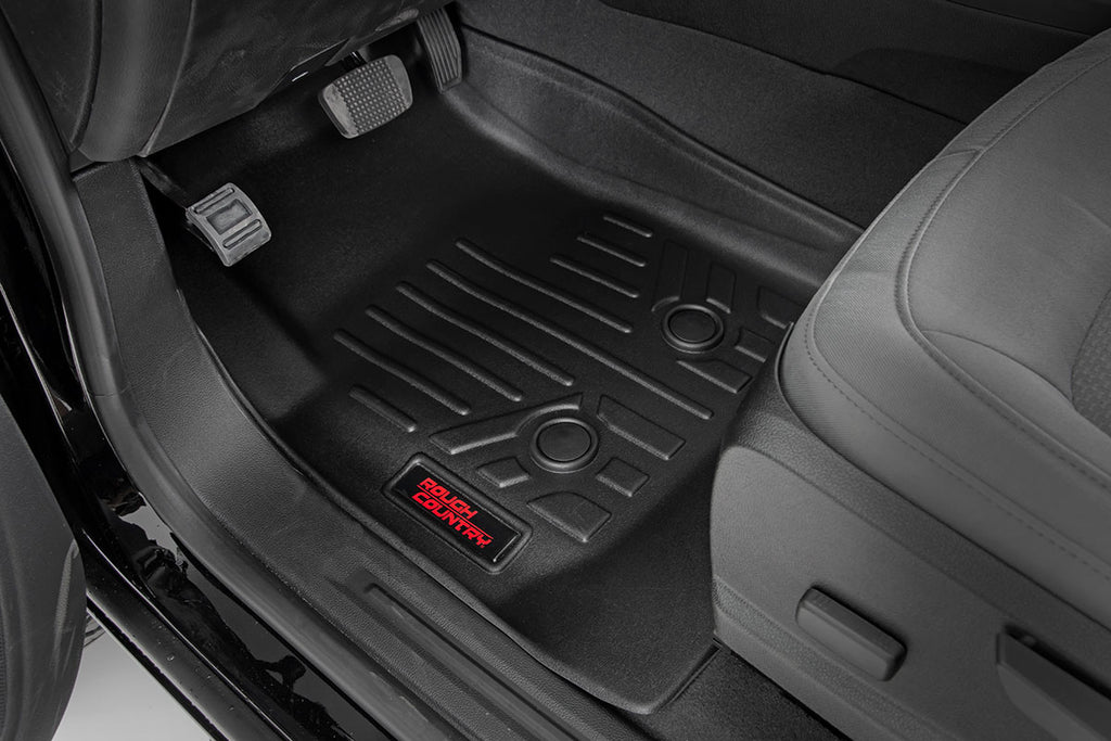 Rough Country Floor Mats | FR & RR | Crew | Chevy/GMC Canyon/Colorado (15-22)