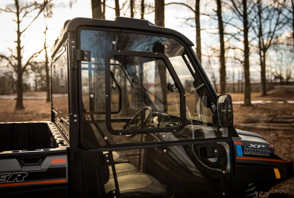 Polaris Ranger 1000 Convertible Cab Enclosure Doors- Scratch Resistant Polycarbonate
