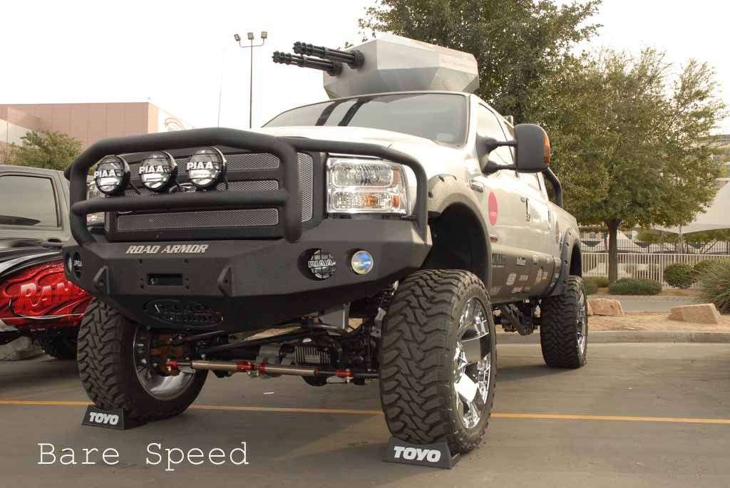 1999-2004 Ford F-250 Stealth Front Winch Bumper Lonestar Guard - Texture Black Warn M12000, Smittybilt Xrc