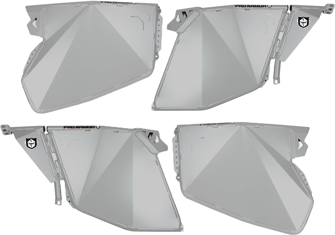 Pro Armor Traditional Half Doors Ghost Grey 2014-20 Polaris Rzr Pro Xp 4 1000/Turbo