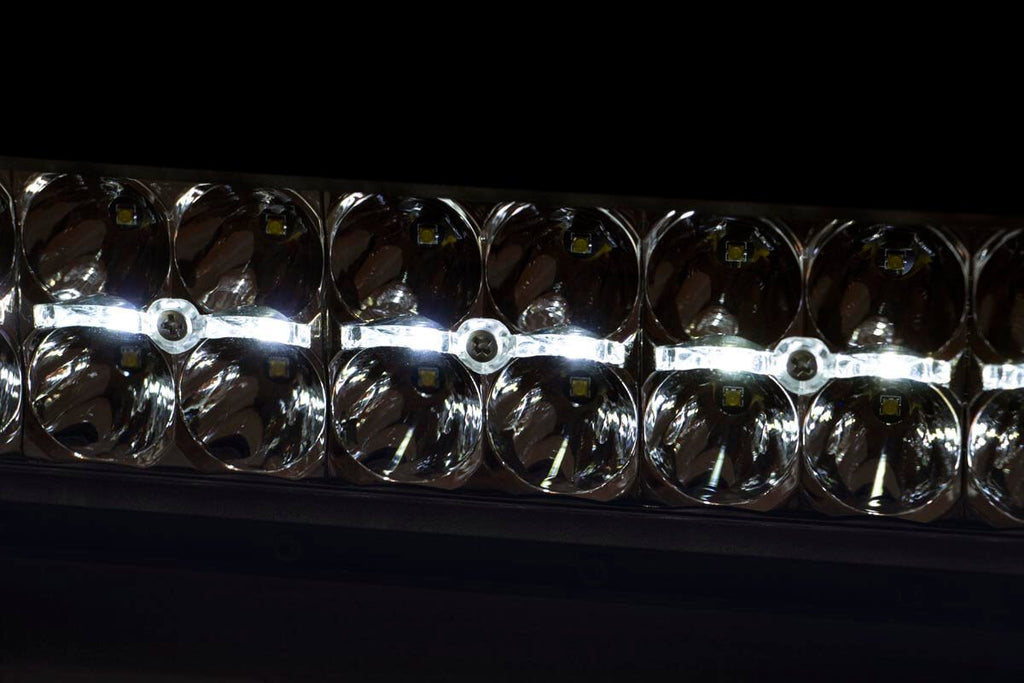 Rough Country Black Series LED Light | 12 Inch | Dual Row | White DRL