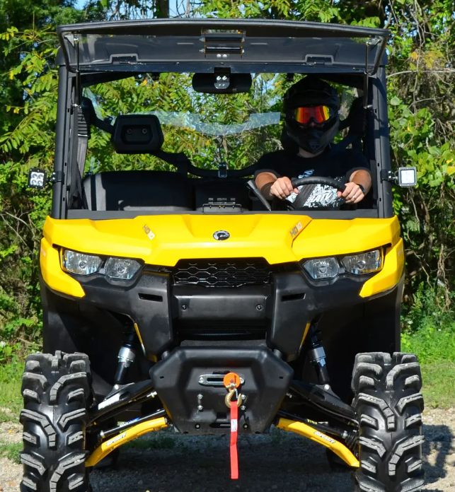 Can-Am Defender Scratch Resistant Flip Windshield