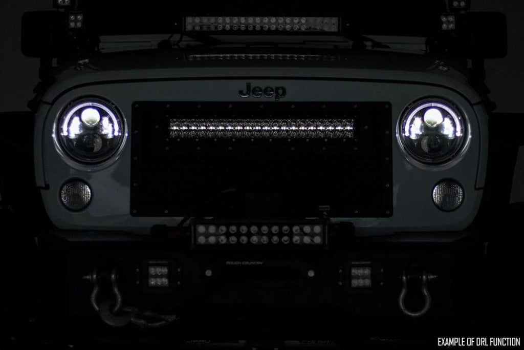 Rough Country Black Series LED | 50 Inch Light| Curved Dual Row | White DRL