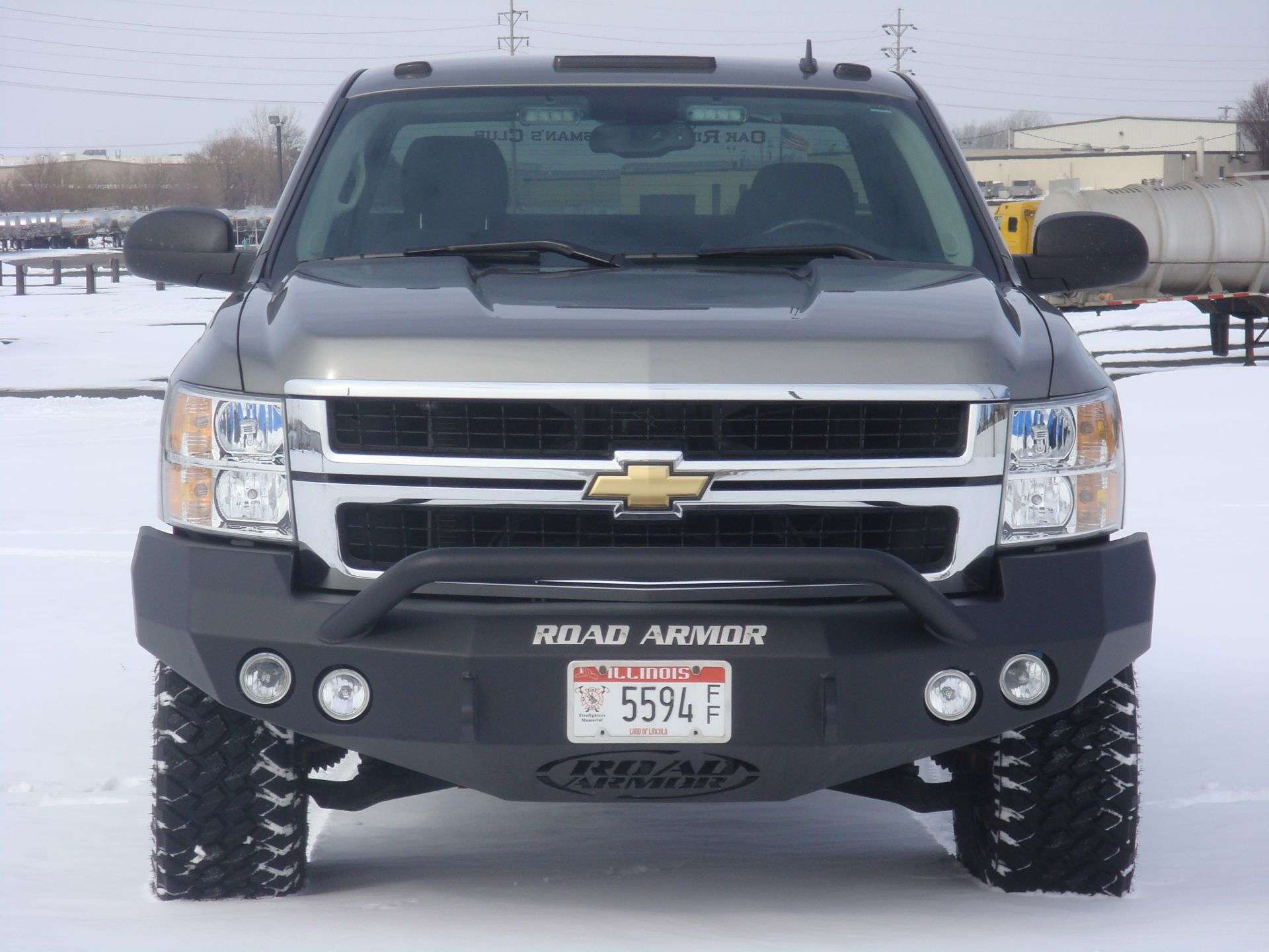 2008-2010 Chevy 2500 Stealth Front Winch Bumper Pre-Runner Guard - Texture Black Warn M12000, Smittybilt Xrc