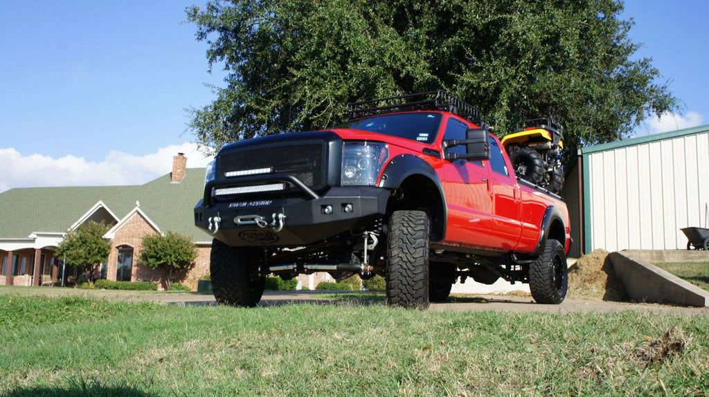 2011-2016 Ford F-250 Stealth Front Winch Bumper Pre-Runner Guard - Texture Black Warn 16.5Ti