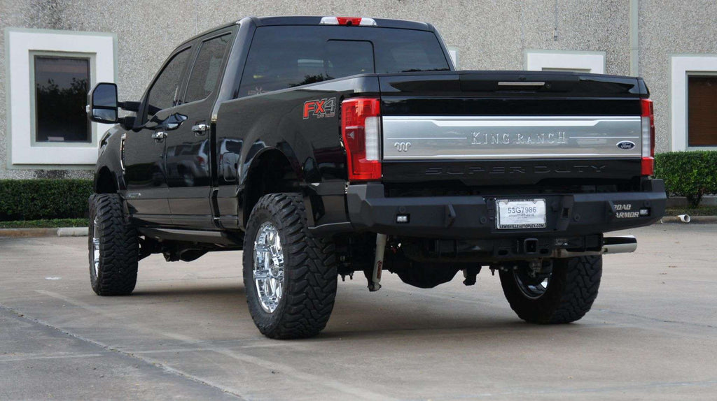 2017+ Ford F-250 Stealth Rear Winch Bumper - Texture Black Warn M8000 Or 9.5Xp