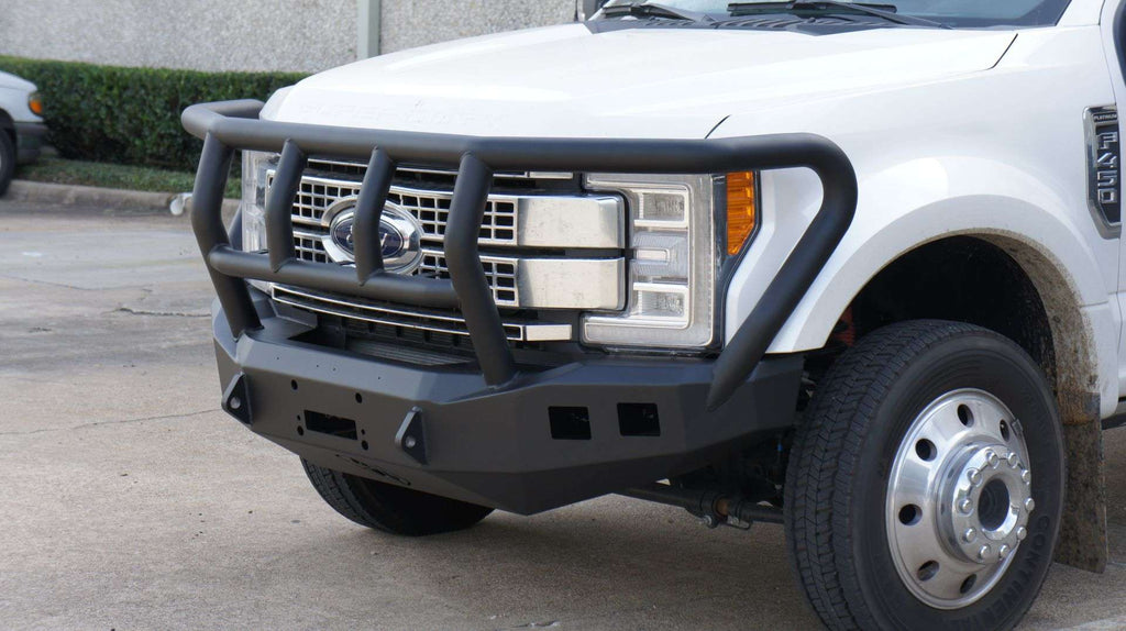 2017+ Ford F-250 Stealth "Wide Fender Flare" Front Winch Bumper Titan Ii Guard Wide Flare - Texture Black Warn 16.5Ti