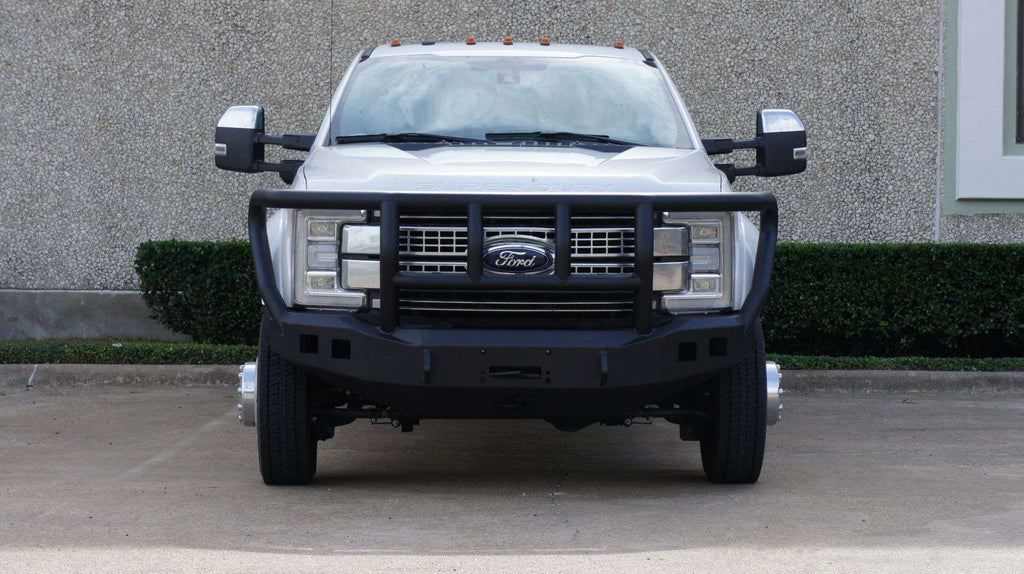 2017+ Ford F-250 Stealth "Wide Fender Flare" Front Winch Bumper Titan Ii Guard Wide Flare - Texture Black Warn 16.5Ti