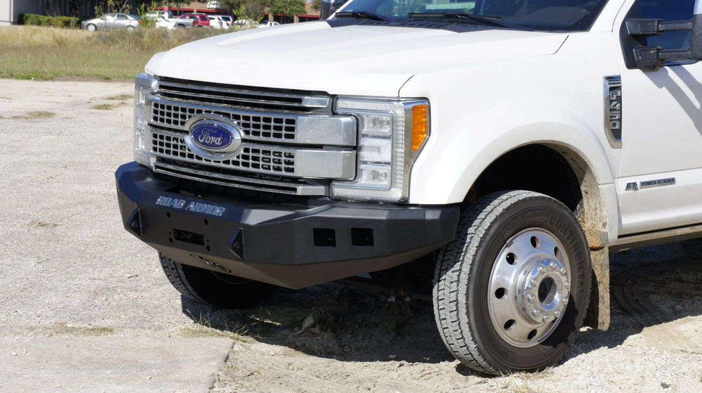 2017+ Ford F-250 Stealth Front Winch Bumper - Texture Black Warn 16.5Ti