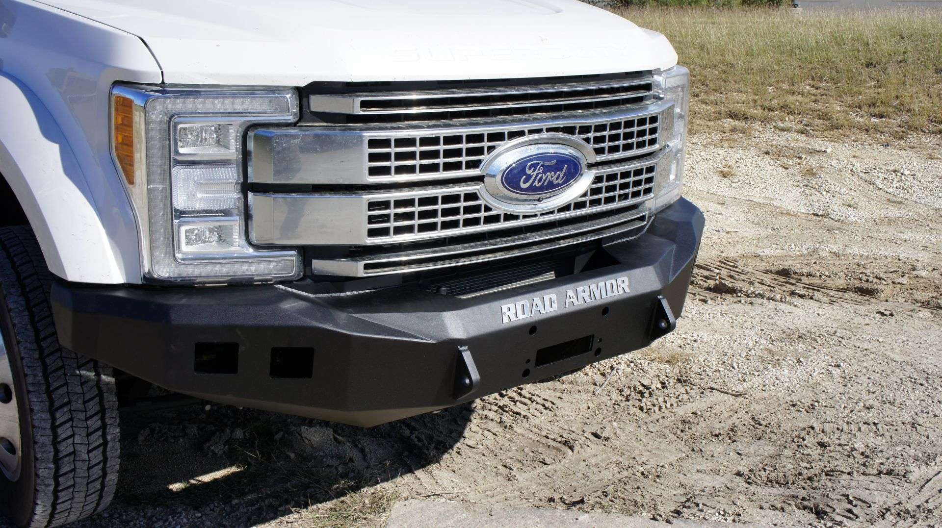 2017+ Ford F-250 Stealth Front Winch Bumper - Texture Black Warn 16.5Ti