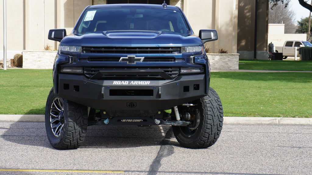 2019-2021 Chevy 1500 Stealth Front Non-Winch Bumper Sheet Metal Pre-Runner Guard - Texture Black