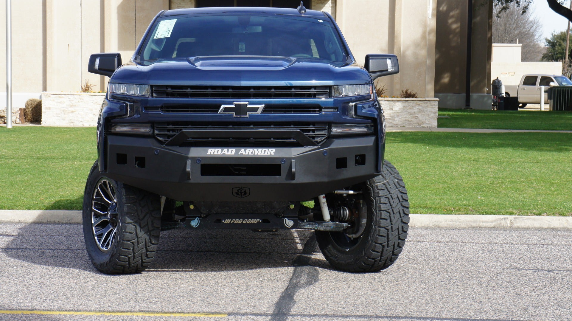 2019-2021 Chevy 1500 Stealth Front Non-Winch Bumper Sheet Metal Pre-Runner Guard - Texture Black