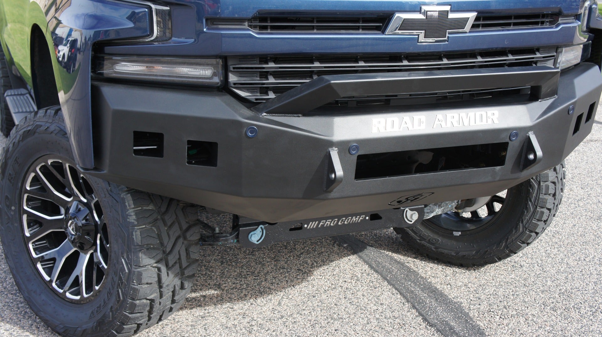 2019-2021 Chevy 1500 Stealth Front Non-Winch Bumper Sheet Metal Pre-Runner Guard - Texture Black