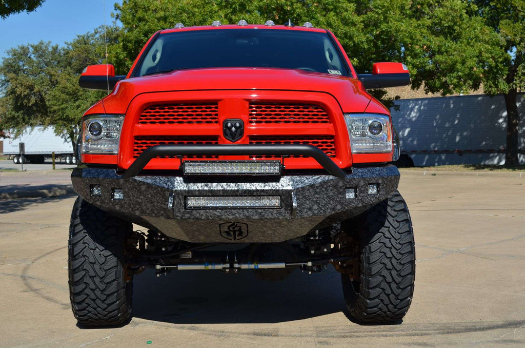 2010-2018 Ram 2500 Stealth Front Non-Winch Bumper Pre-Runner Guard - Texture Black