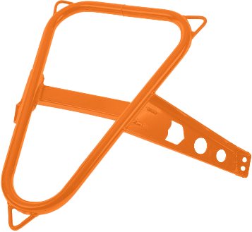 Pro Armor Spare Tire Mount Orange 2014-21 Polaris Rzr Xp 1000/Turbo