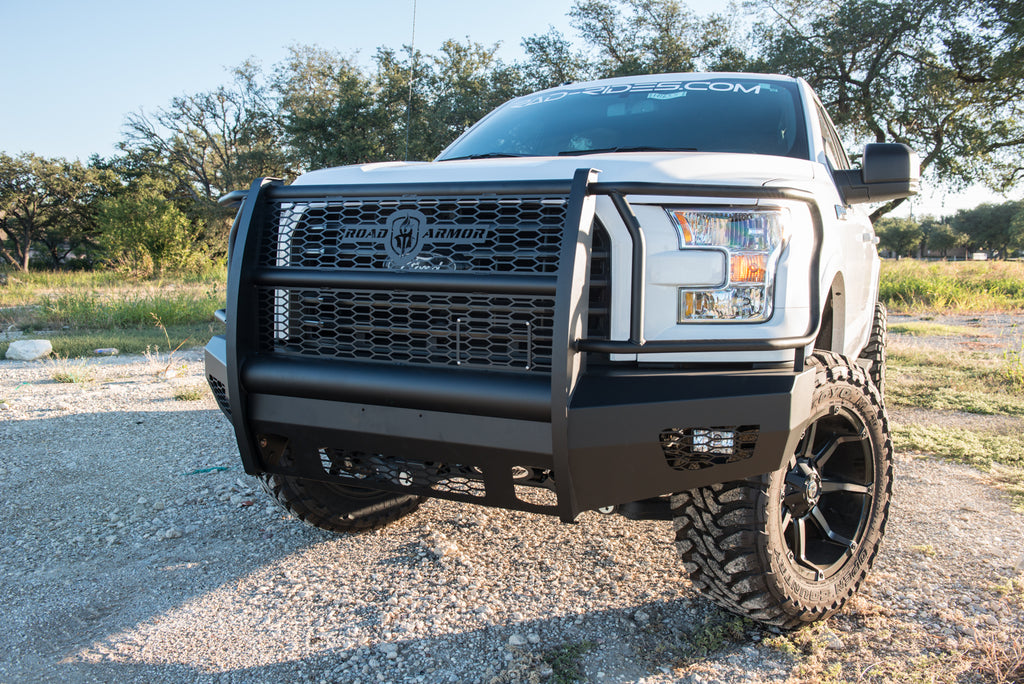 2015-2017 Ford F-150 Vaquero Front Non-Winch Bumper Full Guard - Texture Black