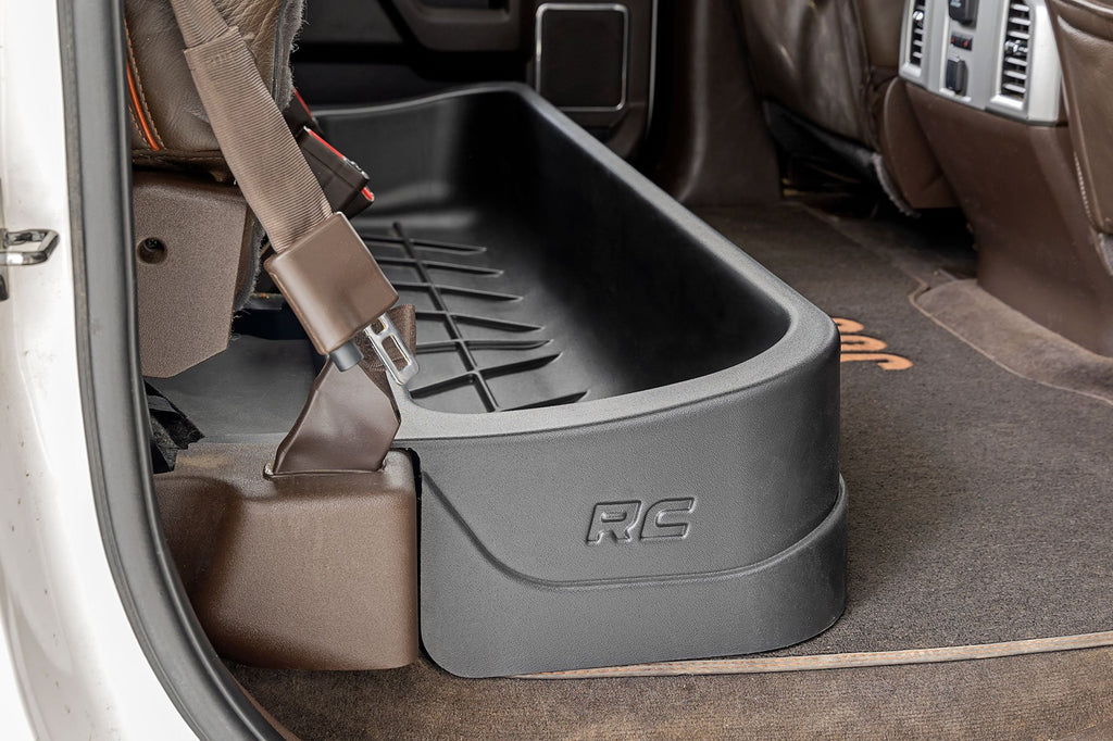 Rough Country Under Seat Storage | Crew Cab | Ford F-150 (15-23)/Super Duty (17-22)