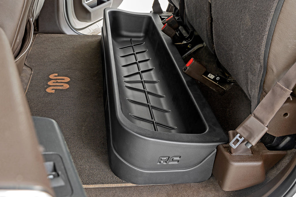 Rough Country Under Seat Storage | Crew Cab | Ford F-150 (15-23)/Super Duty (17-22)