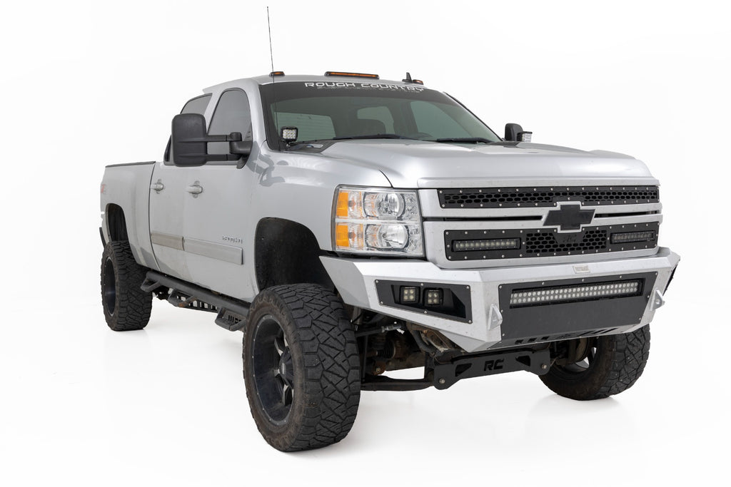 Rough Country LED Light | Ditch Mount |  3" OSRAM | Wide | Chevy 1500 & Chevy/GMC 2500HD/3500HD (07-14)