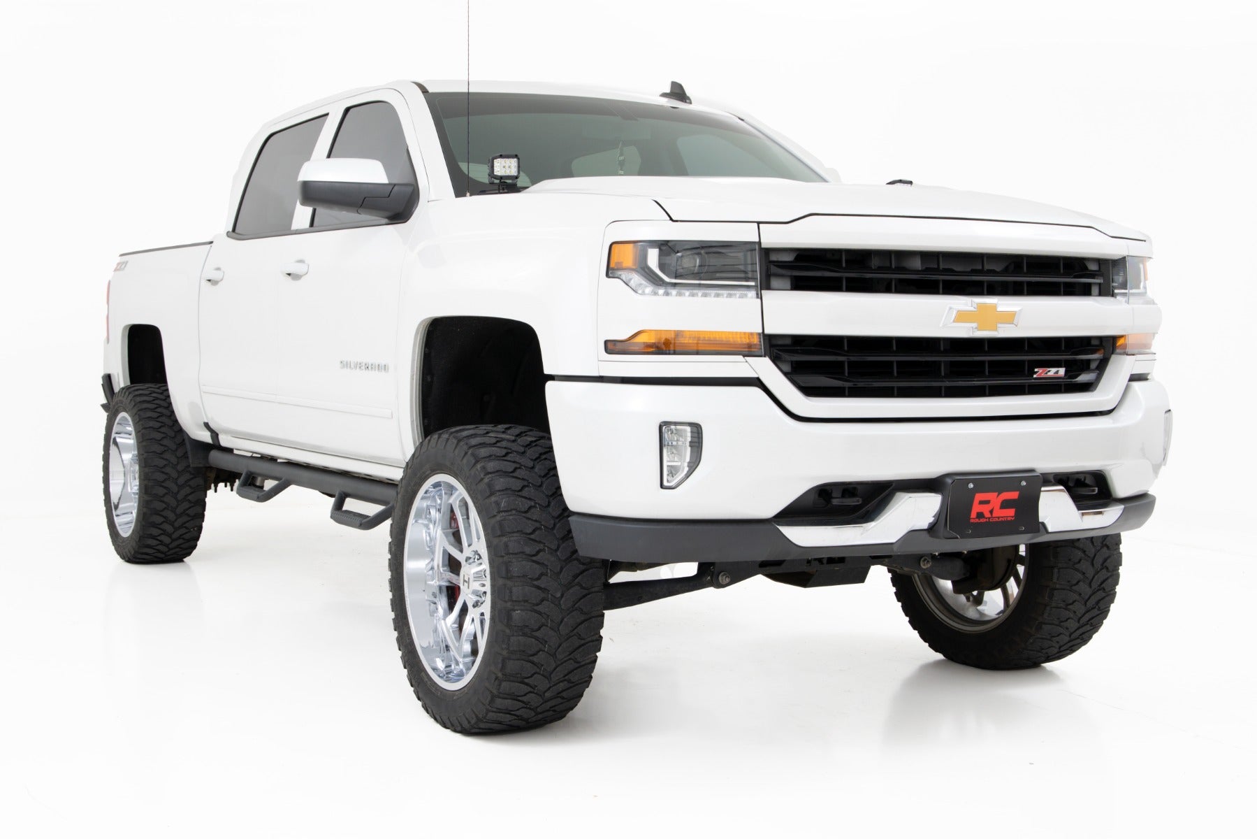 Rough Country LED Ditch Light Kit | 3in OSRAM Pair | Wide | Chevy/GMC 1500 (14-18)