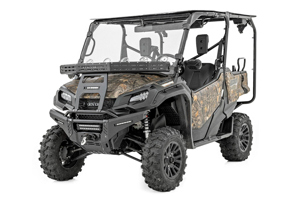 Rough Country Front Cargo Rack | Black Series LED | 6" Light | Slime Line | Honda Pioneer (16-21)
