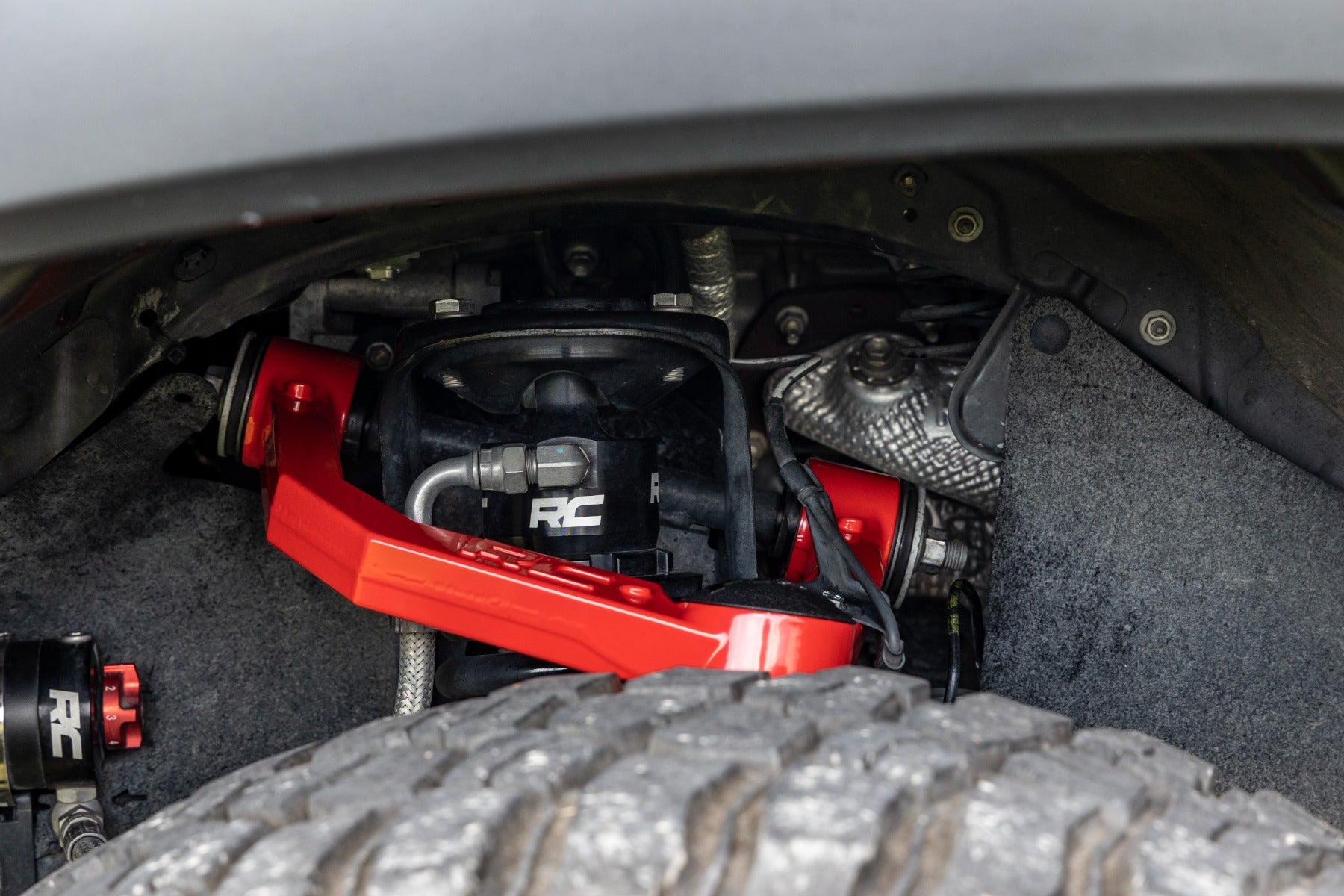 Rough Country Red Forged Upper Control Arms | 3.5" Of Lift | Toyota 4Runner (10-23)/Tacoma (05-23)