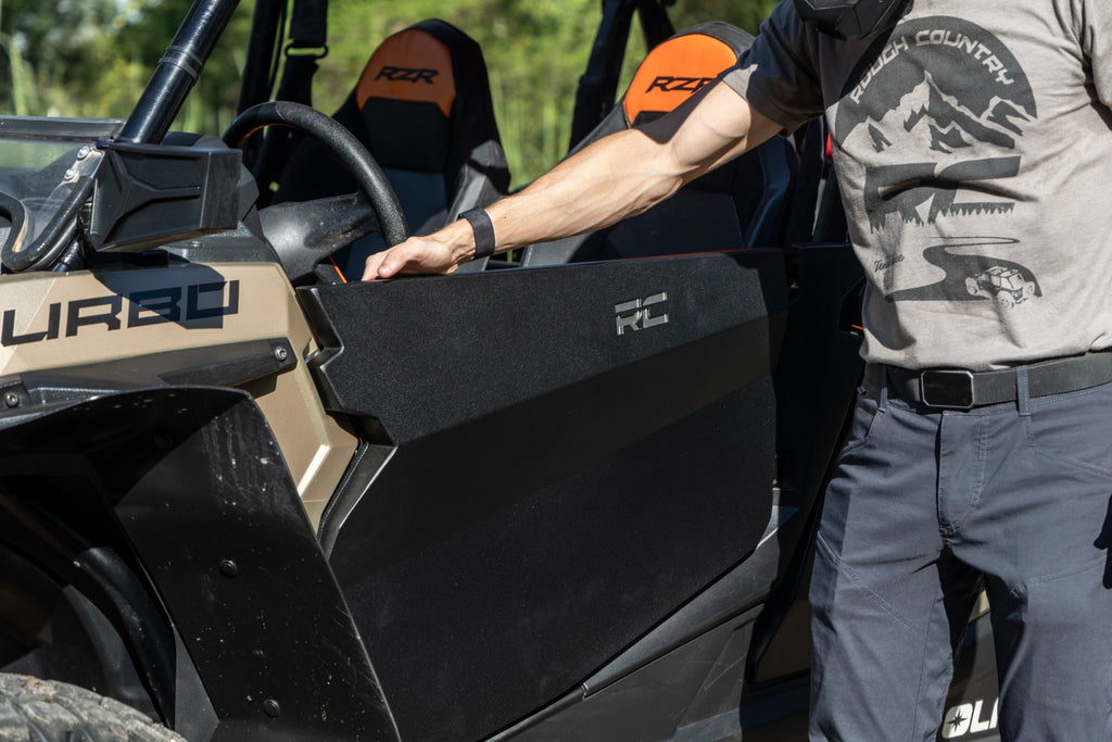 Rough Country Aluminum Lower Half Doors | Rear | Polaris RZR XP 4 1000 (2014-2021)