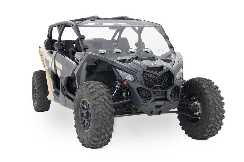 Rough Country Vented Full Windshield | Scratch Resistant | Can-Am Maverick X3 (17-22)